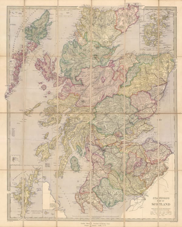 Edward Stanford, Map of Scotland, 1885 c.