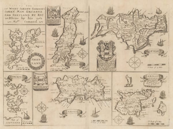 Richard Blome, Isles of Wight, Channel Islands, Isle of Man, Orkneys and Shetland, 1673