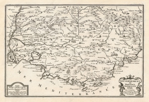 Nicolas de Fer, Provence, 1705
