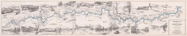 Sifton Praed & Co., Fisherman's Map of Salmon Pools on the River Dee, 1975 c.