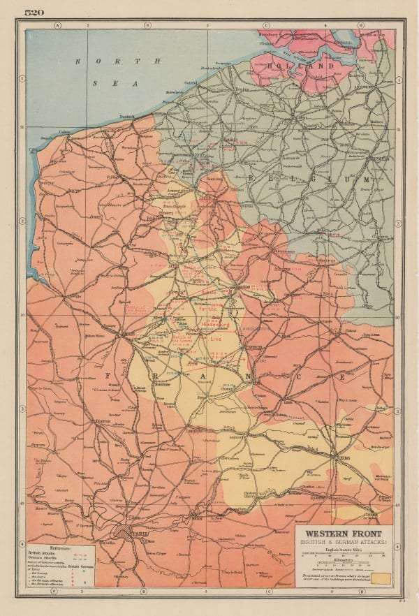 Harmsworth, Western Front (British and German Attacks), 1920 c.
