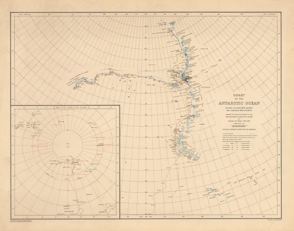 George F. A. Mulock, Chart of the Antarctic Ocean, 1904