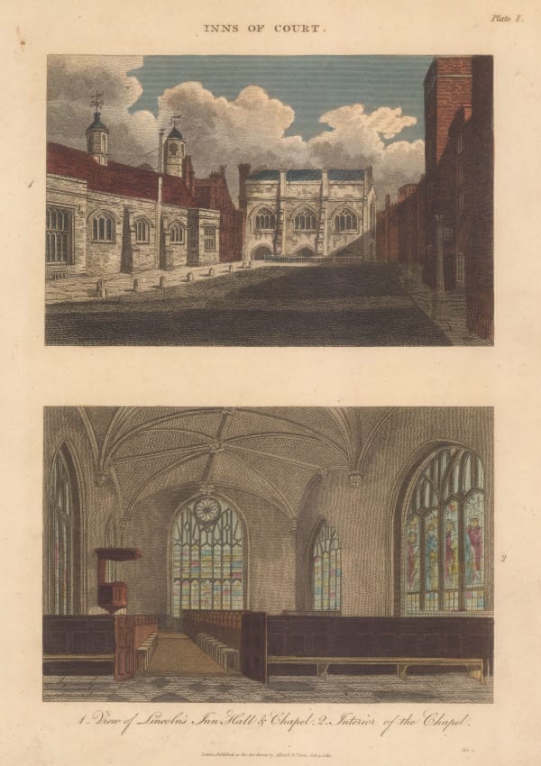 John Wilkes, London - Lincoln's Inn Hall and Chapel, 1812