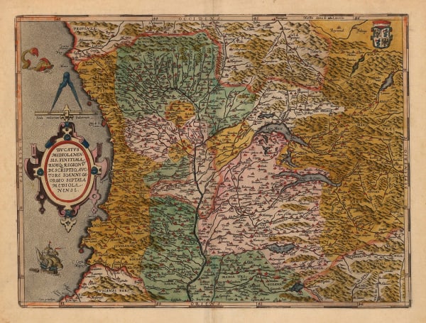 Abraham Ortelius, Duchy of Milan, 1592