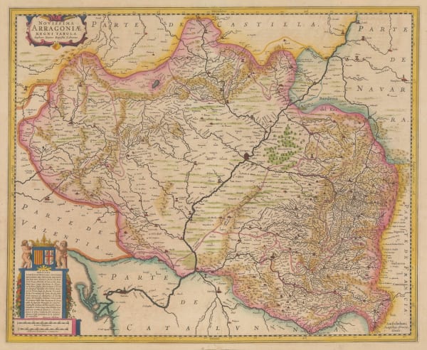 Jodocus & Henricus Hondius, Kingdom of Aragon, 1636