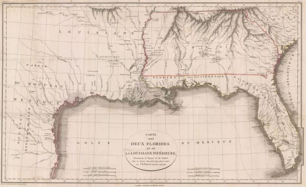 Jean-Baptiste Poirson, Texas, Louisiana, Alabama, Mississippi, Florida and Georgia, 1807