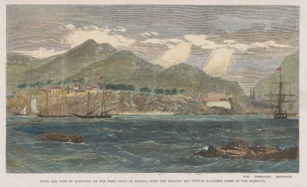 Illustrated London News (ILN), Mexico - Acapulco , 1862 c.