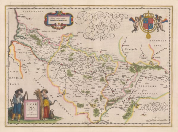 Willem & Jan Blaeu, Picardy, 1640