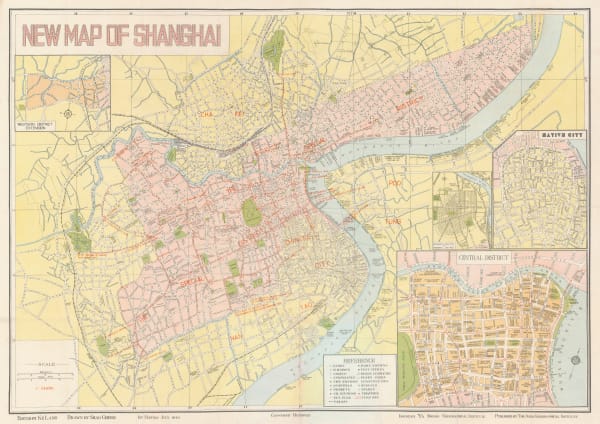 Lang Ke, New Map of Shanghai, 1940