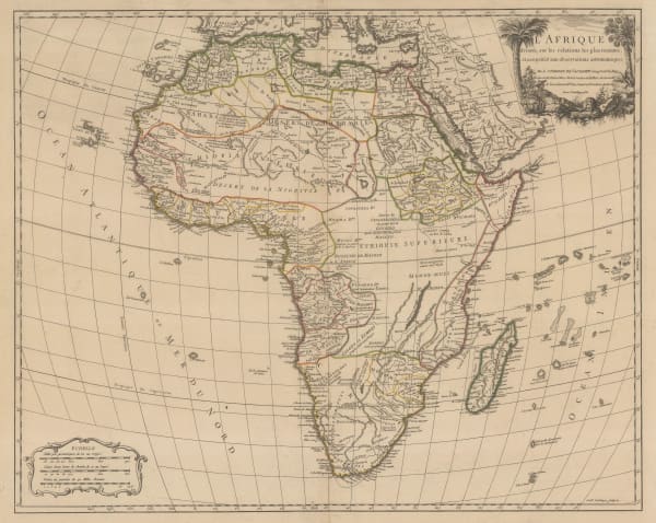 Robert de Vaugondy, Africa, 1756