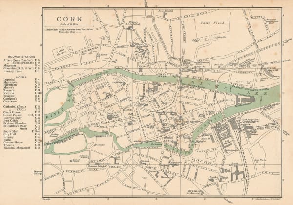 John Bartholomew & Co., Cork, 1911