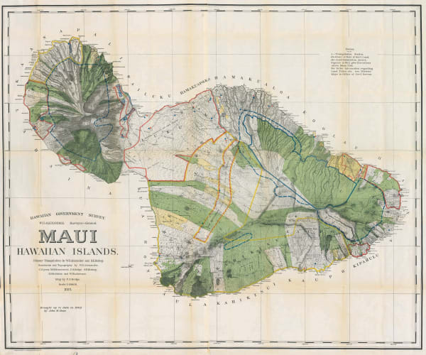 Hawaiian Government Survey, Maui - Hawaiian Islands, 1903