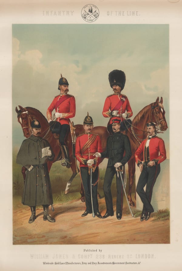 William Jones & Co., British Army - Uniforms, Infantry of the Line, 1886 c.