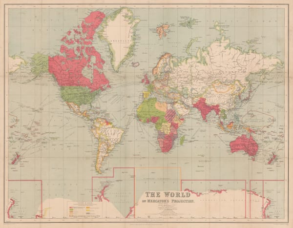 George Philip & Son Ltd., The World on Mercator's Projection, 1939