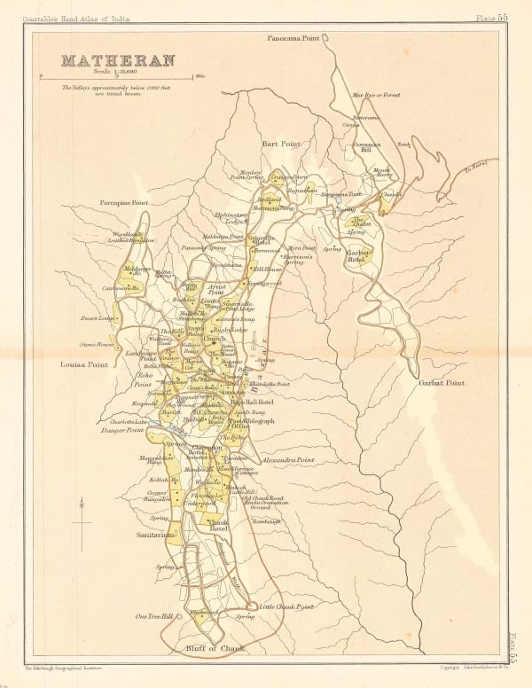 J.G. Bartholomew, Matheran, 1893