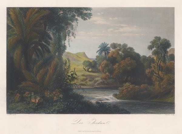 Alexander Loffler, Jordan - Jordan River, 1850 c.