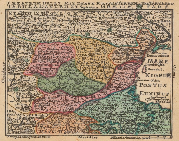 Tobias Conrad Lotter, The Balkans during Russo-Turkish War of 1735-8, 1755 c.