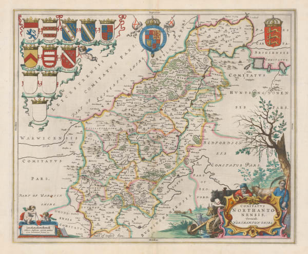 Willem & Jan Blaeu, Northamptonshire, 1648