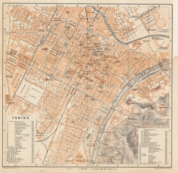 Karl Baedeker, Turin / Torino, 1913