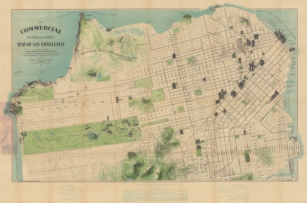 Augustus Chevalier, The Commercial Pictorial and Tourist Map of San Francisco, 1903