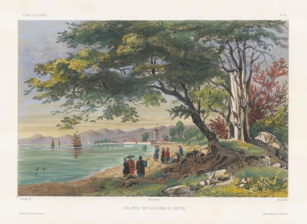 Auguste-Nicolas Vaillant, China - Guangzhou / Canton, Pearl River, 1850 c.
