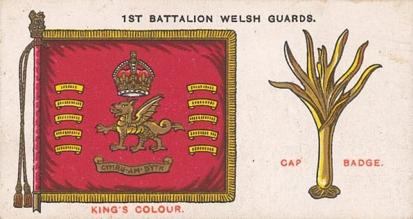 Cigarette Cards, British Army - Guards, 1st Battalion Welsh Guards, 1915 c.