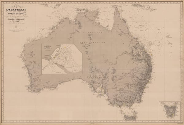 Aimé Robiquet, Chart of Australia, 1879