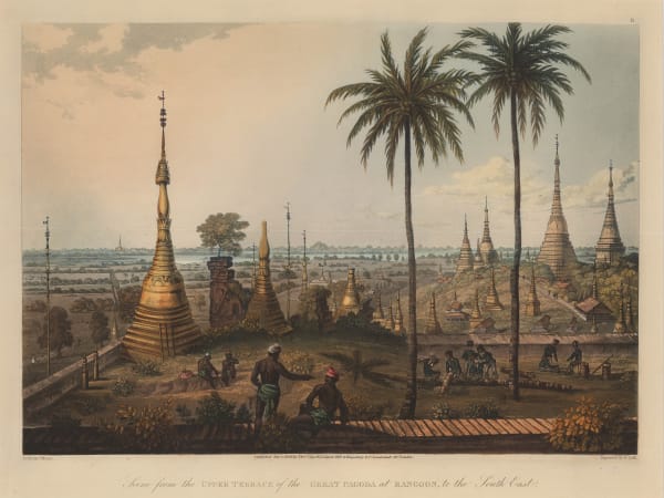 Lt. Joseph Moore, Burma - Rangoon /Yangon , 1825