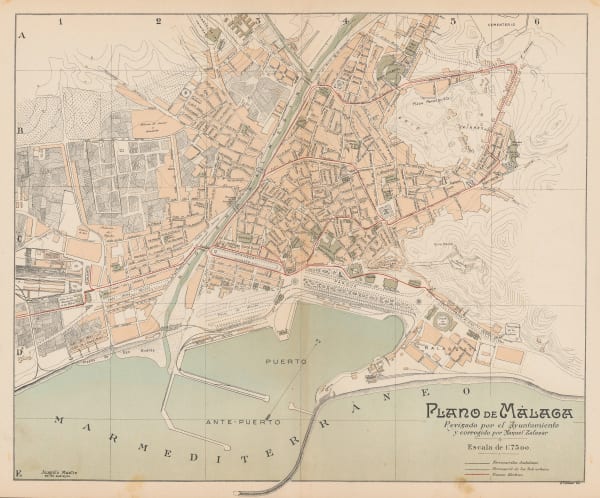 Alberto Martín, Plano de Málaga, 1927