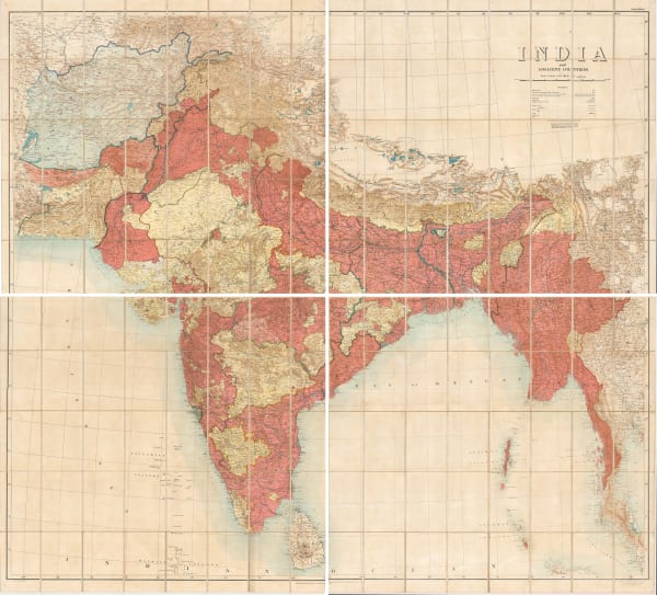 Survey of India, India and Adjacent Countries, 1908