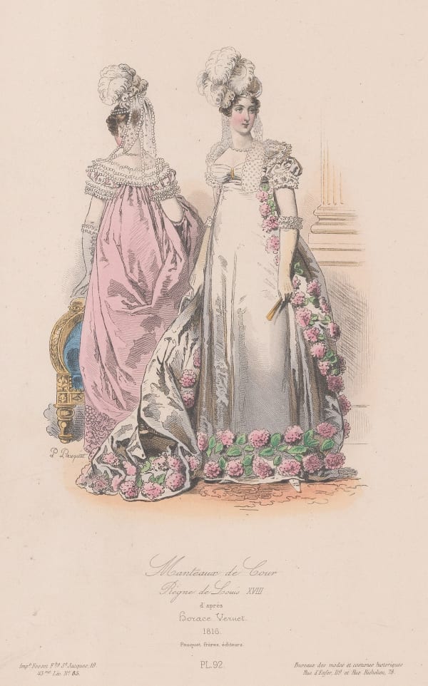 Imprimerie Fosset, Fashion - Court dress, 1860 c.