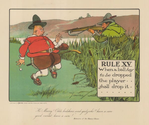 Charles Crombie, Golf - Cartoon, Rules of Golf, 1905