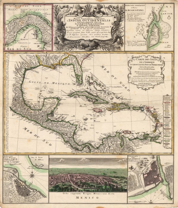 Homann Heirs, The West Indies and Central America, 1731