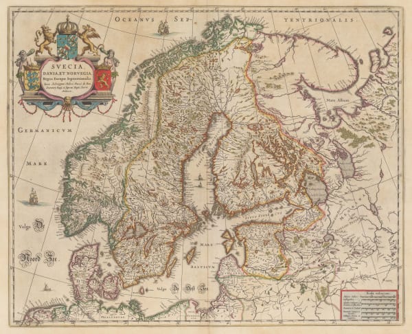Willem & Jan Blaeu, Scandinavia, 1667