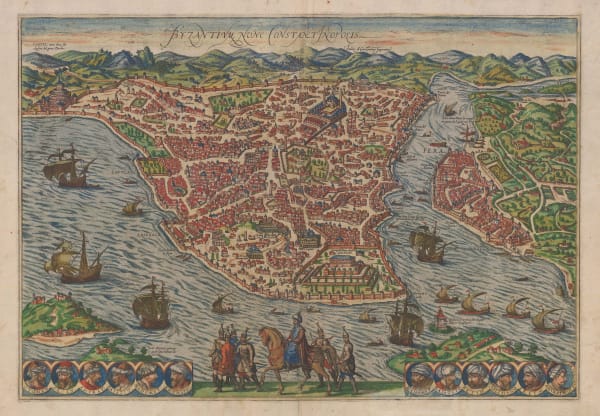 Georg Braun & Frans Hogenberg, Istanbul (Constantinople), 1575 c.
