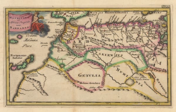 Philipp Cluver, North-western Africa, 1711