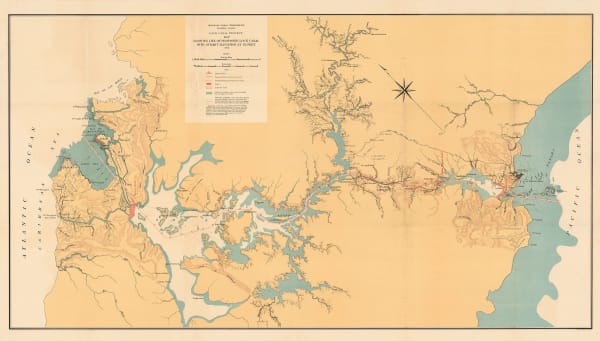 Julius Bien, Panama Canal, 1906