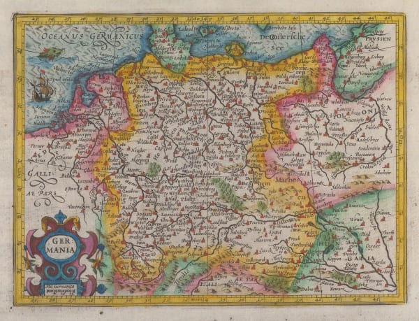 Mercator Hondius, Germany and the Holy Roman Empire, 1635