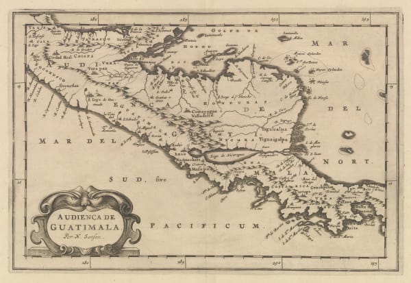 Nicolas Sanson, Central America, 1679