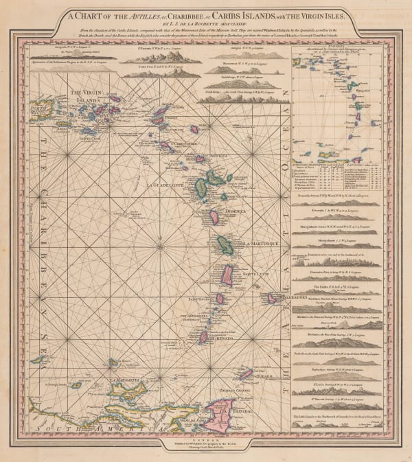 William Faden, Leeward and Windward Islands, 1784