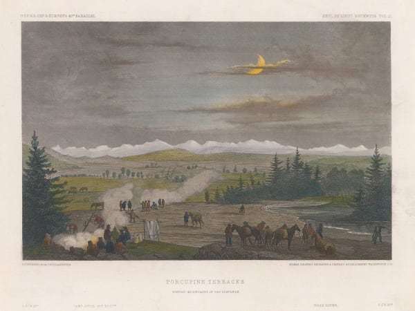 United States Pacific Railroad Expeditions (USPRR), Utah - Porcupine Terraces, 1861