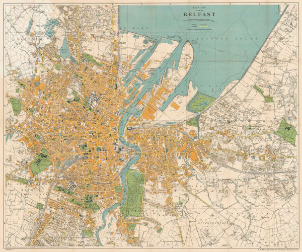 George W. Bacon, Plan of Belfast, 1920 c