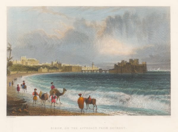 William Bartlett, Lebanon - Sidon, 1840 c.