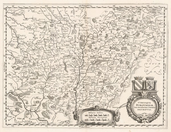 Matthäus Merian, Burgundy, 1646