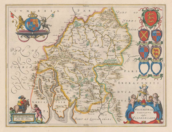 Willem & Jan Blaeu, Westmorland, 1640 c