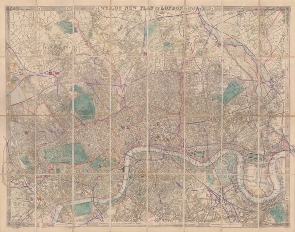 James Wyld, Wyld's New Plan of London and its Vicinity, 1888
