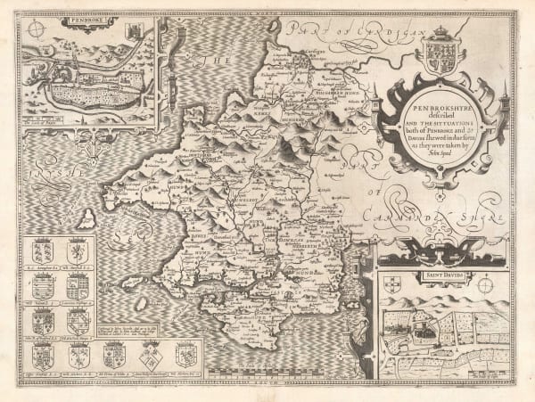 John Speed, Penbrokshyre, 1614