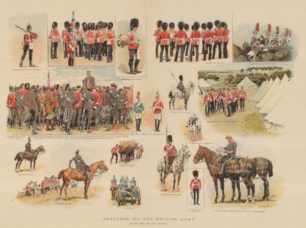 The Graphic Magazine, British Army - Guards Regiments, 1899