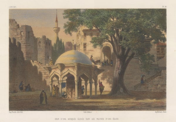 Eugene Flandin, Lebanon - Beirut, Al-Omari Mosque, 1842