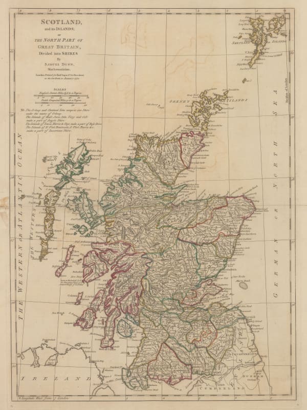 Samuel Dunn, Scotland and It's Islands; or the north Part of Great Britain, 1774
